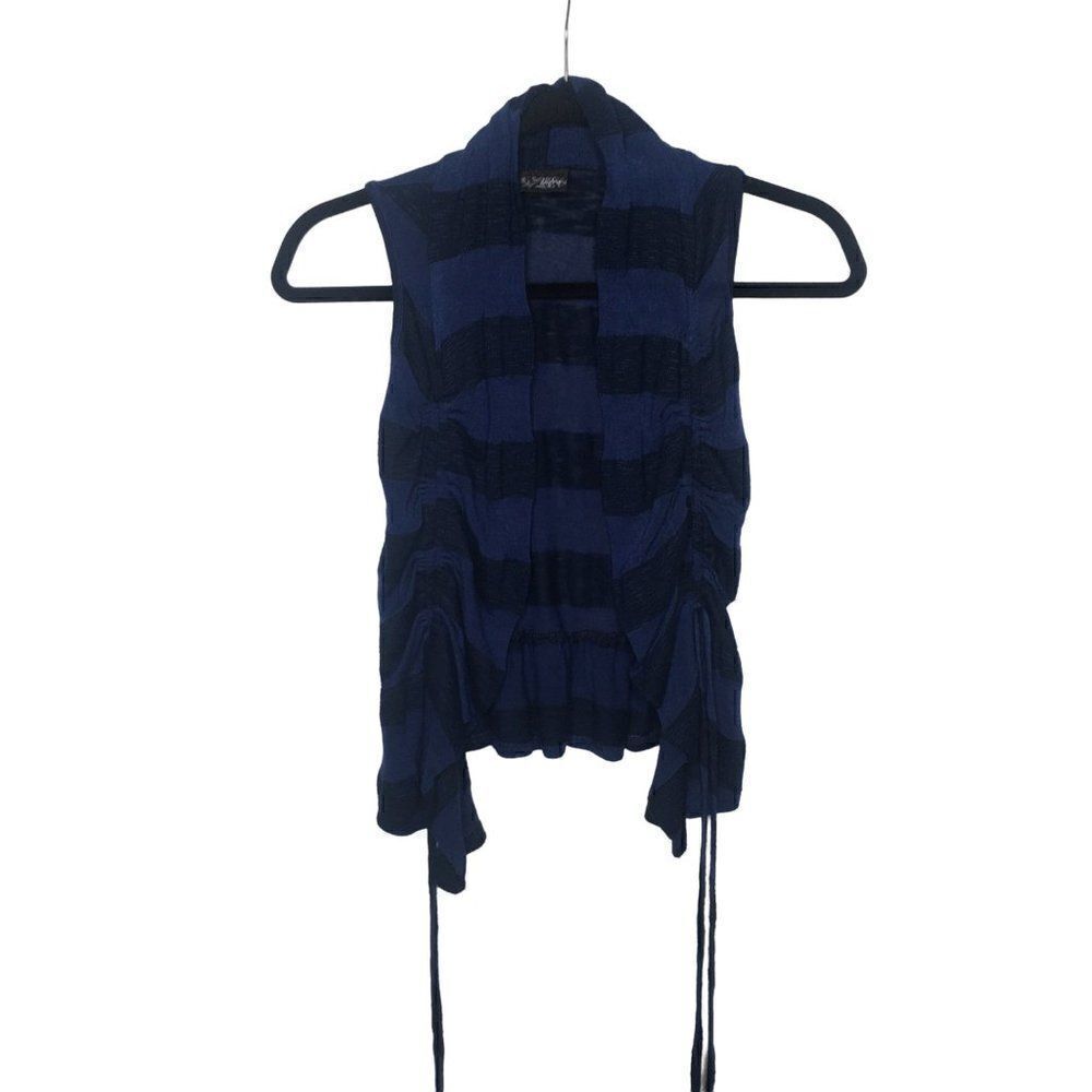 Daytrip cotton open front vest style cardigan